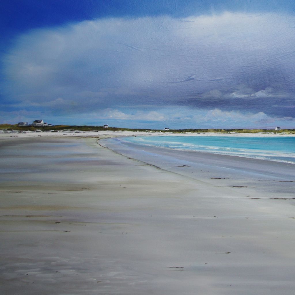 Soft Clouds, Gott Bay, Tiree by Allison Young (Sold) allison_young