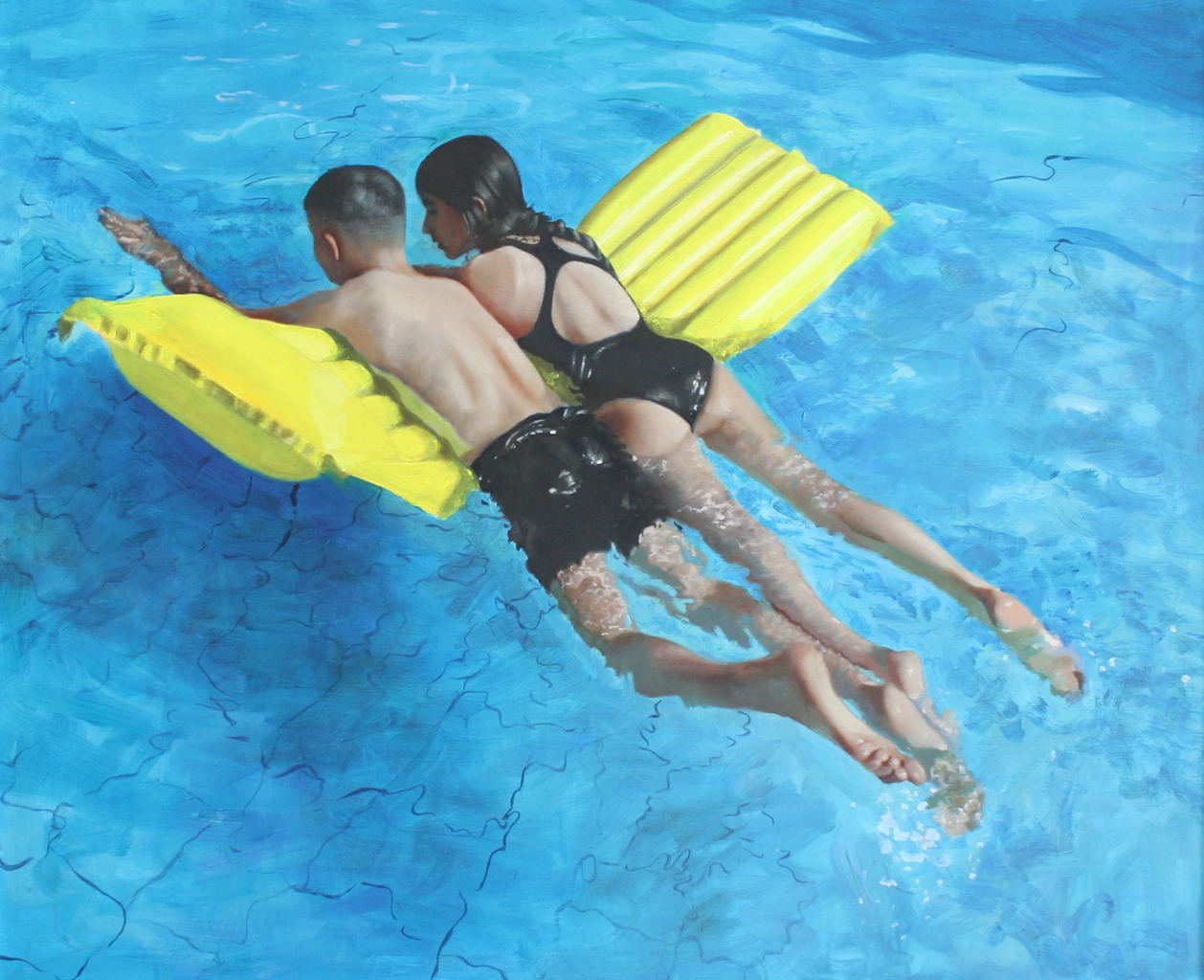 Yellow Lilo by Amber Carter