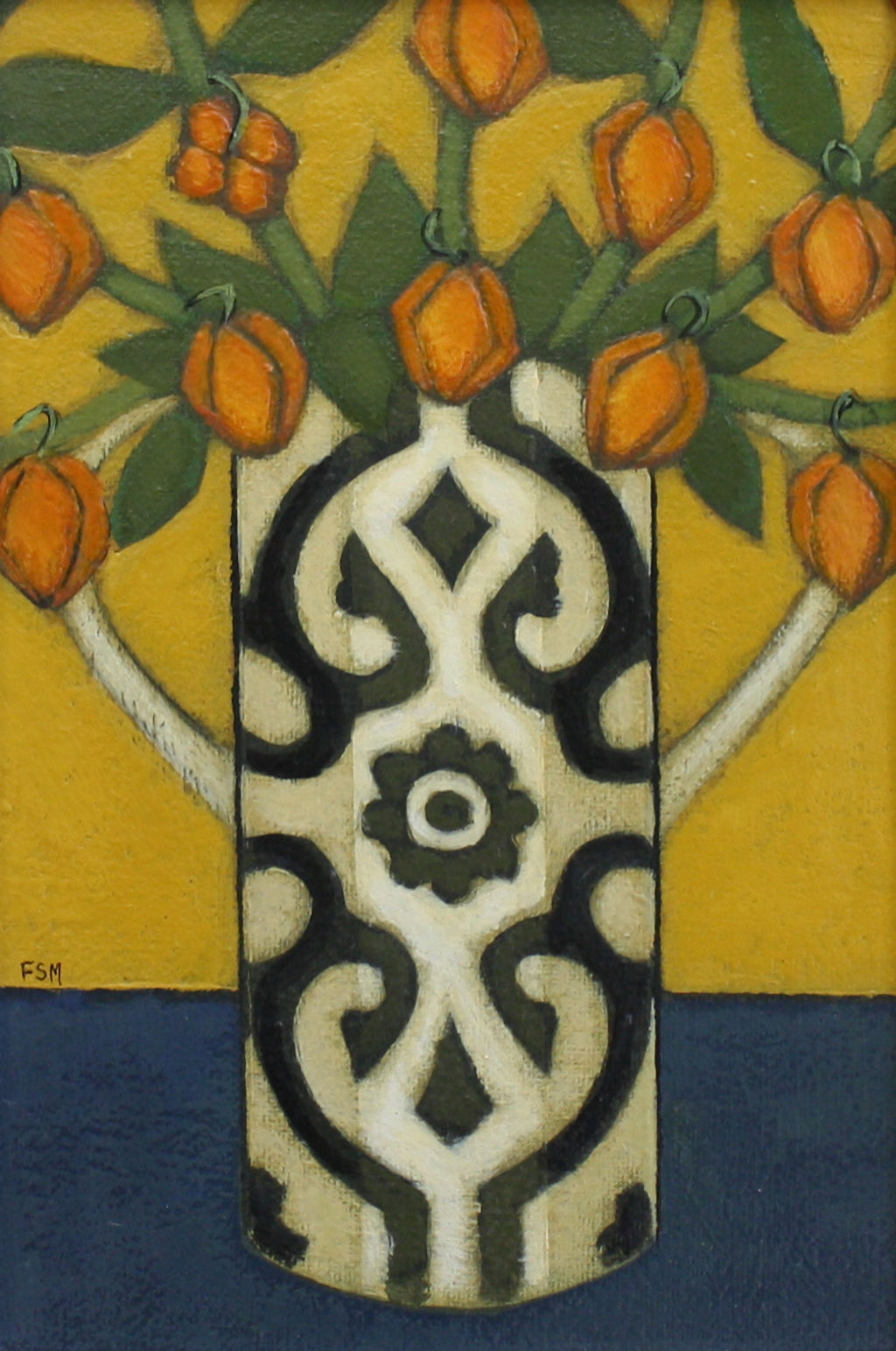 Chinese Lanterns in a Moroccan Jug by Fiona Millar