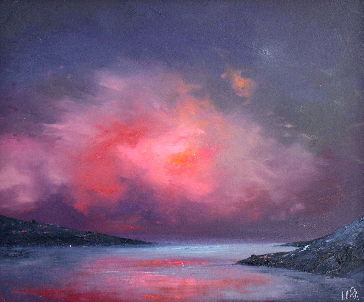 Shower of Pink Vatersay by Linda Park