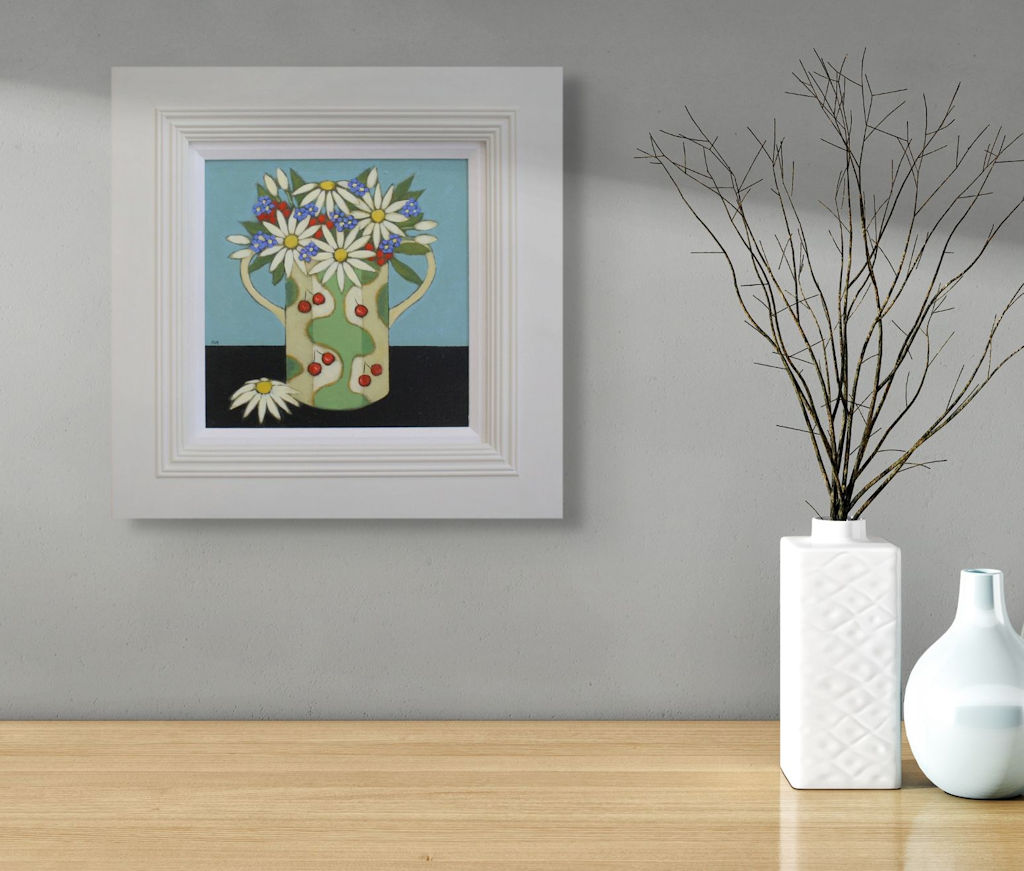 daisies berries and forget-me-nots by fiona millar