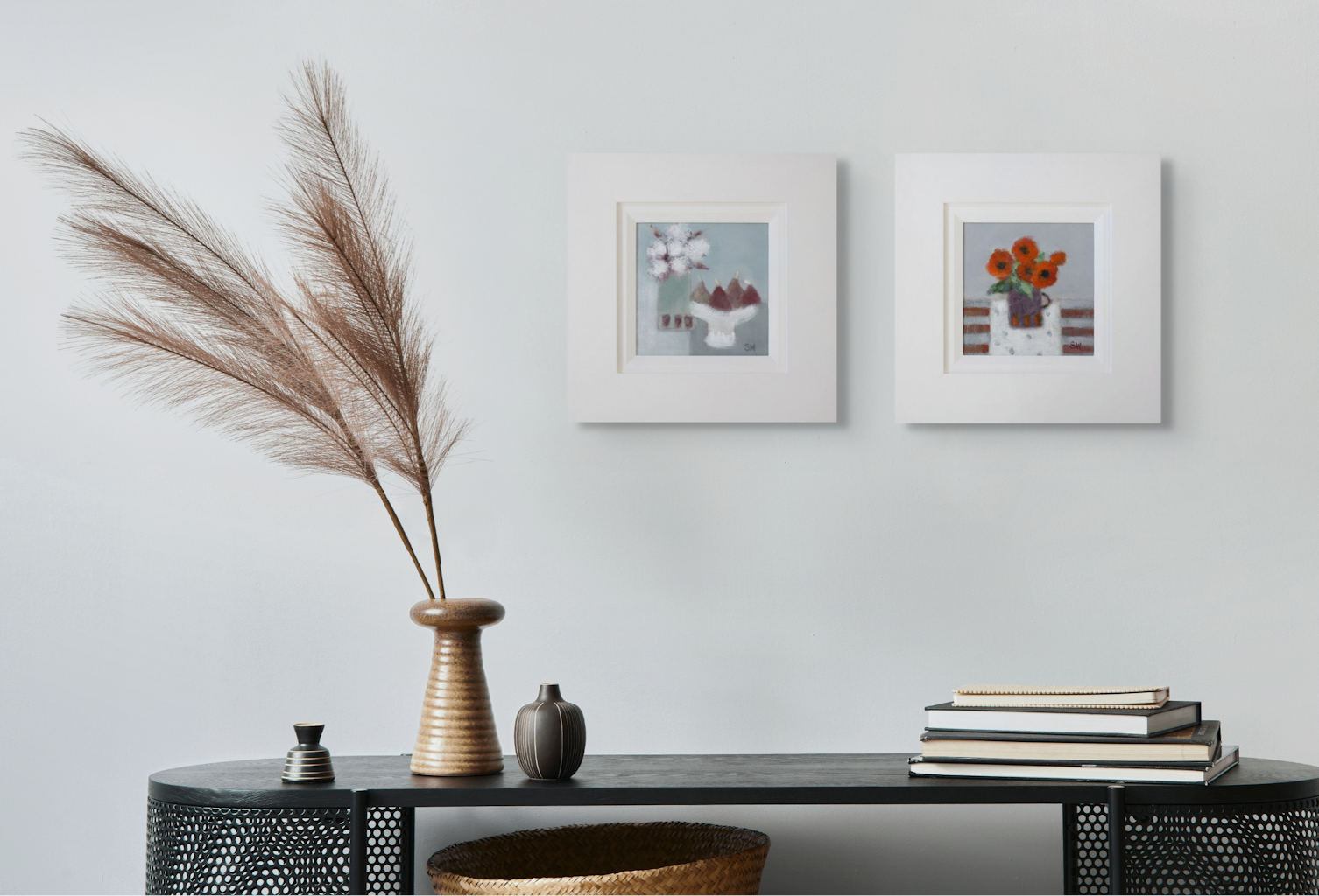 Red Flowers and Pears by Stuart Walters 2