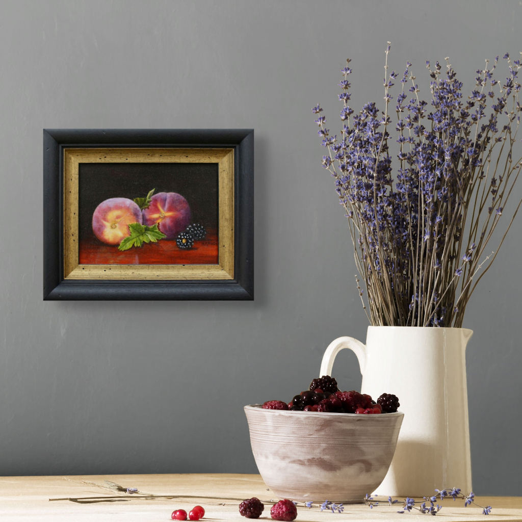 Peaches and Blackberries by Hilary Gauci 2