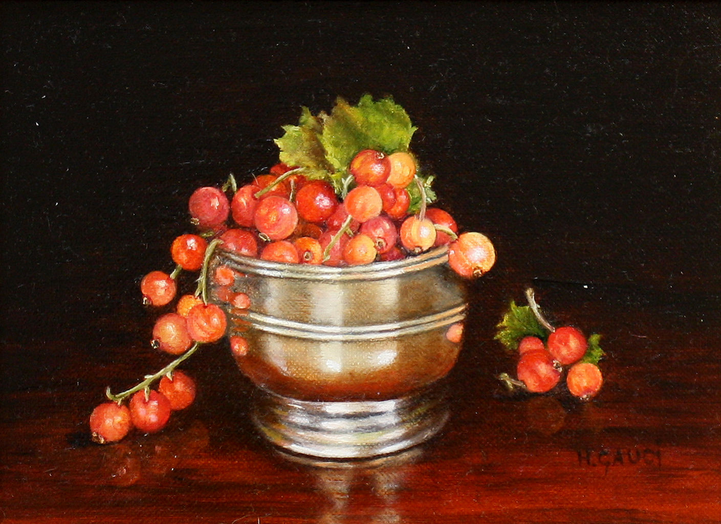 Redcurrants in Silver by Hilary Gauci
