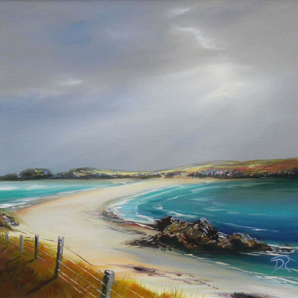 St Ninians Beach Shetland by Douglas Roulston