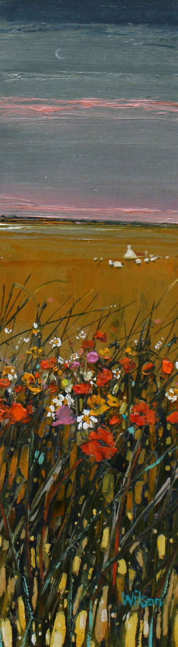 Wheat Field and Wild Flowers, Ayr by Gordon Wilson