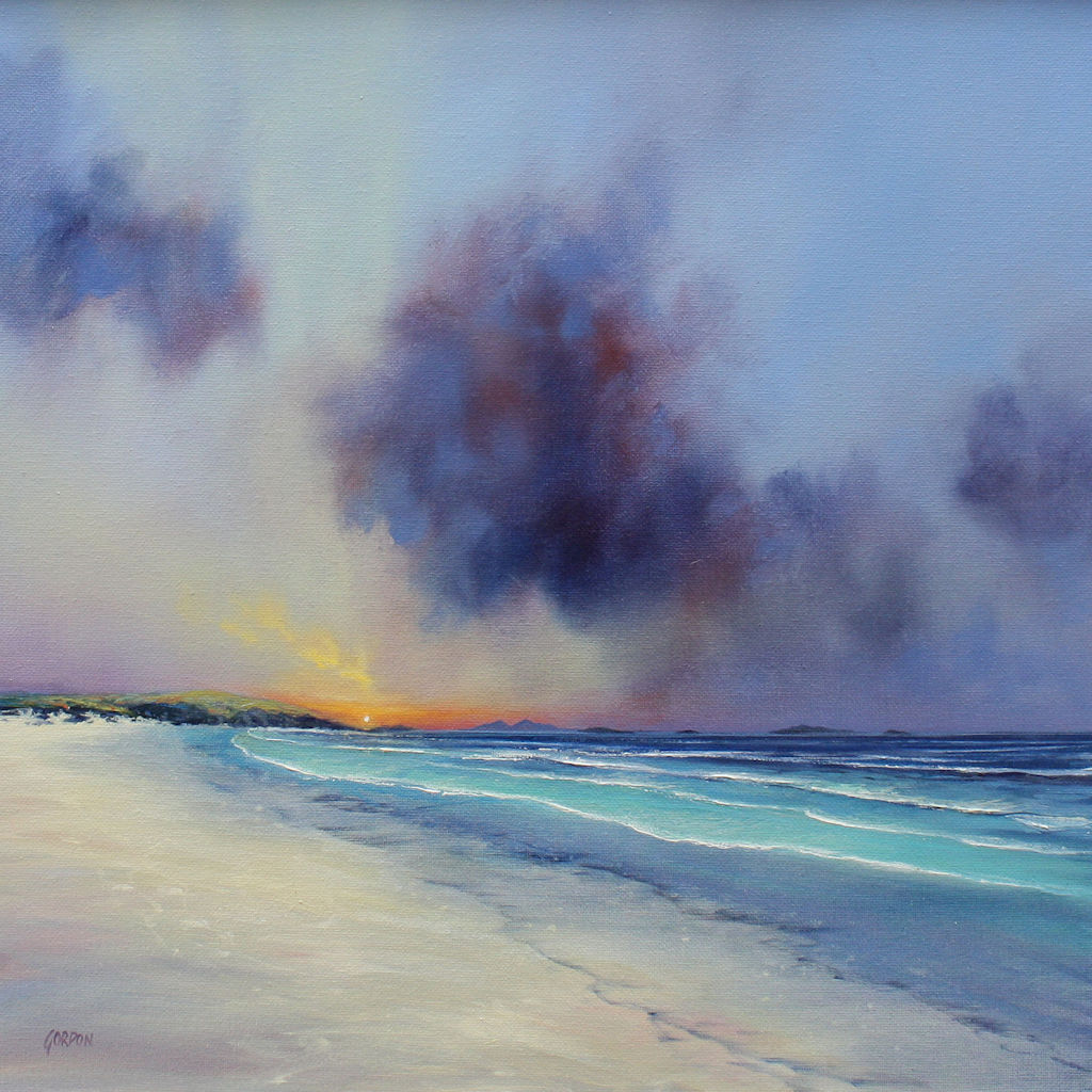 Days End Seilebost Harris by Iain Gordon