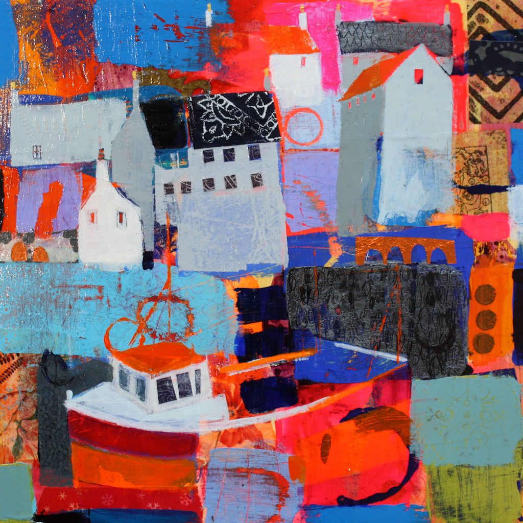 Sea Torn Harbour, Portsoy by Nicole Stevenson