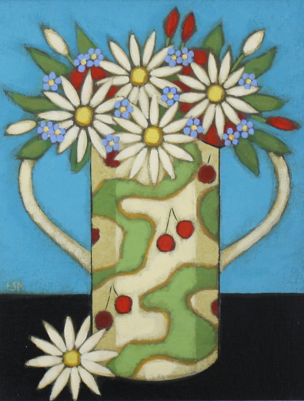 Daisies and Forget-Me-Nots by Fiona Shackleton Millar