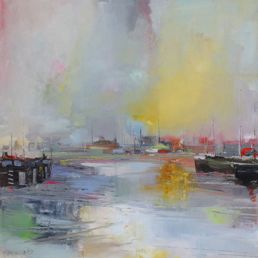 Morning Light at the Harbour by Rosanne Barr