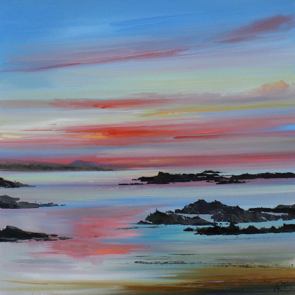 Pink Skies, Arisaig by Rosanne Barr
