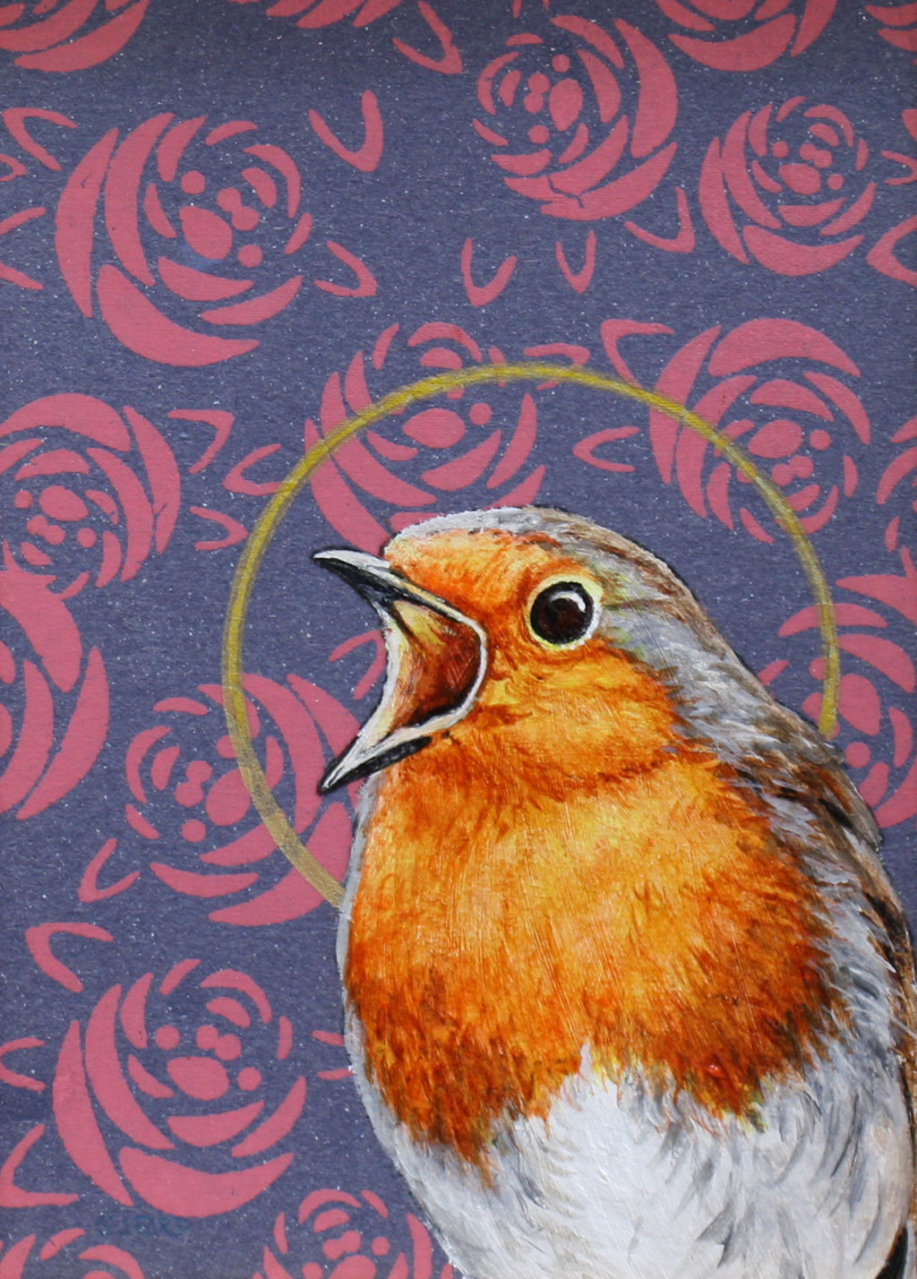 Robin & Roses by Stanley Bird