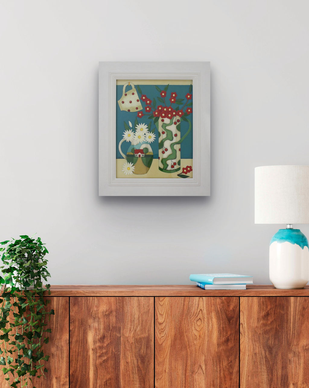 Flowering Quince and Daisies by Fiona Shackleton Millar - Image 2